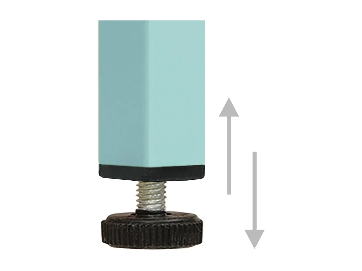 Meuble TV Vert menthe 105x35x50 cm Acier