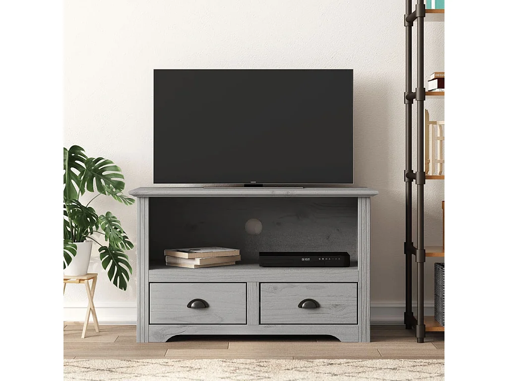 TV-Schrank mit 2 Schubladen BODO 91,5x44,5x56 cm Kiefernholz