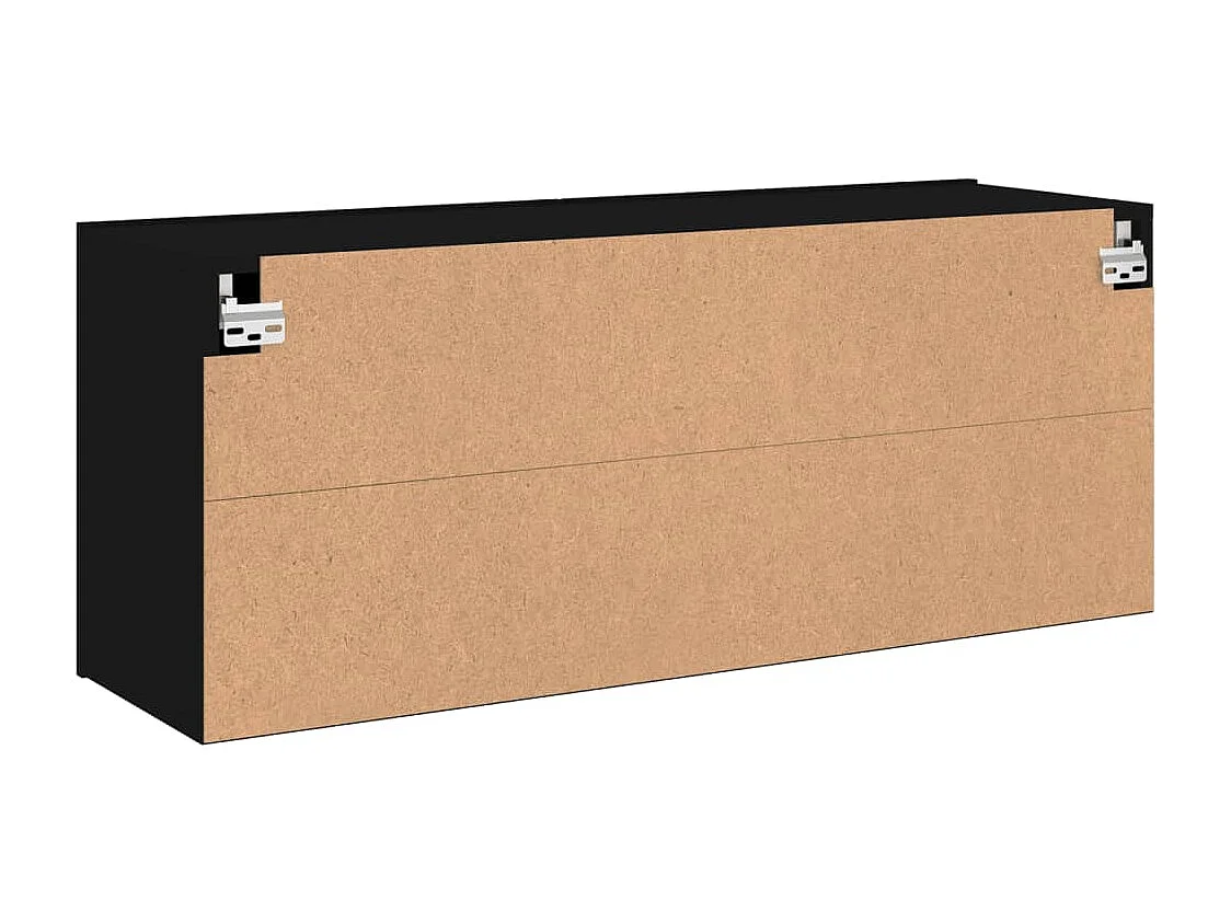 Tv-meubel wandgemonteerd 100x30x41 cm zwart