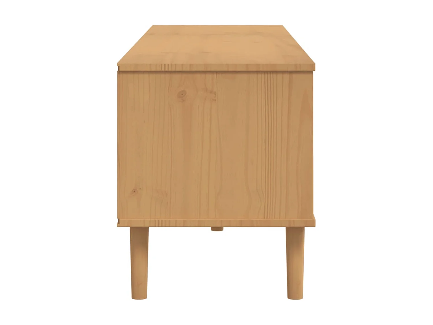 Tv-meubel SENJA 158x40x49 cm rattan-look grenenhout bruin