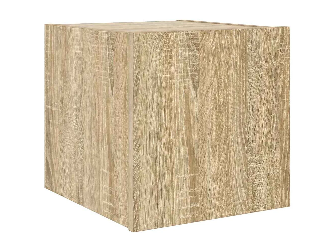 Meubles TV muraux lumières LED 2 pcs chêne sonoma 30,5x35x30 cm