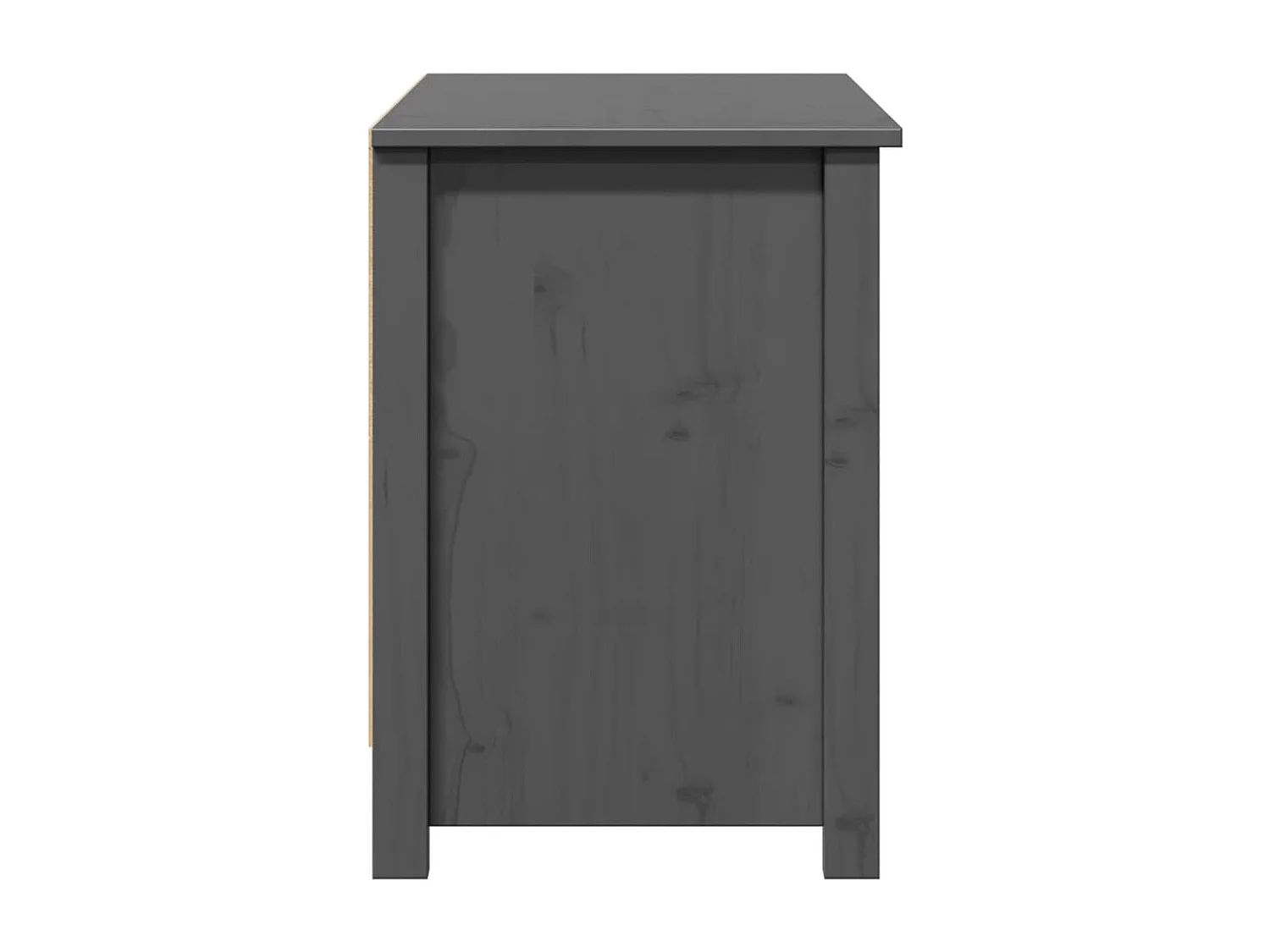 Tv-meubel 103x36,5x52 cm massief grenenhout grijs