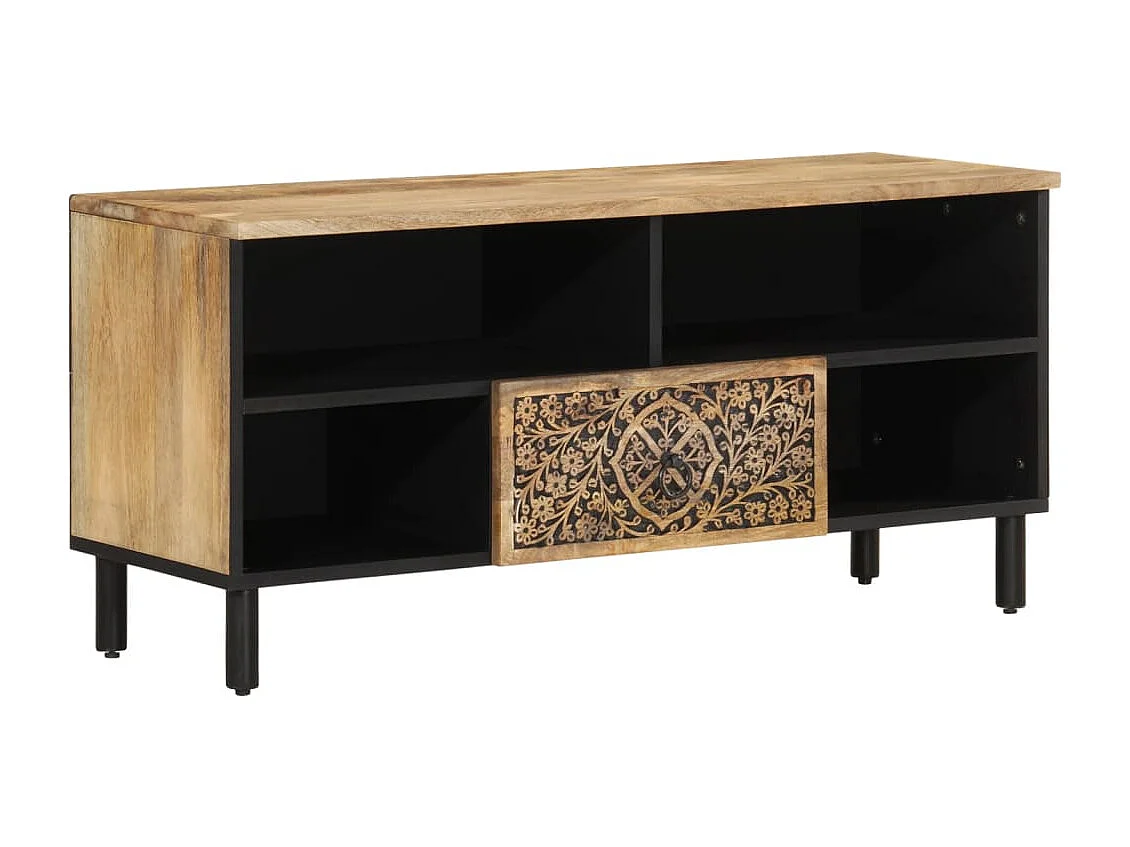 TV-Schrank 100x33x46 cm Massivholz Mango