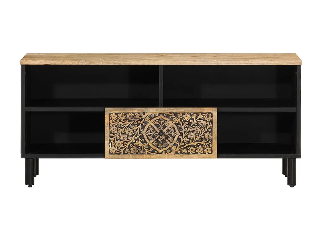 TV-Schrank 100x33x46 cm Massivholz Mango