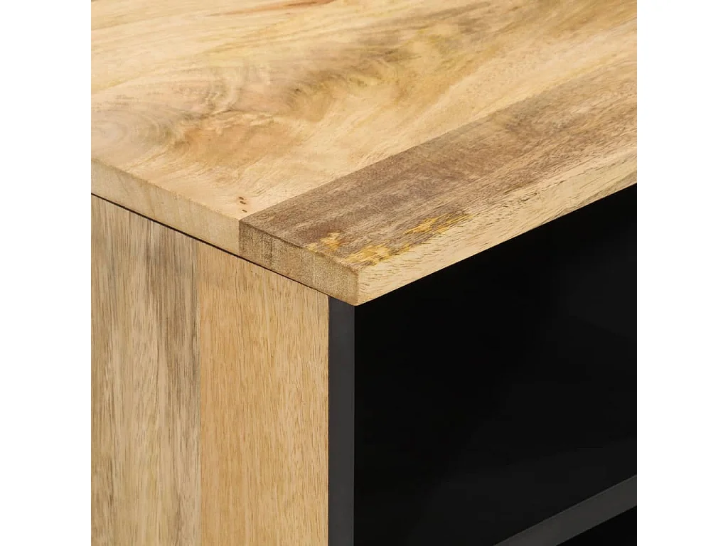 TV-Schrank 100x33x46 cm Massivholz Mango