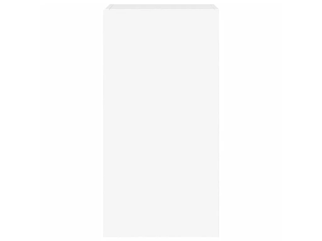 Mobile TV a Parete con Luci LED Bianco 40,5x35x80 cm