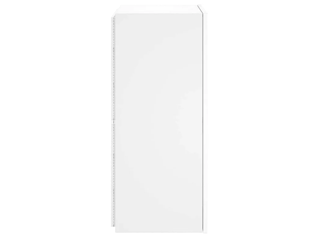 Tv-wandmeubel met LED-verlichting 40,5x35x80 cm wit