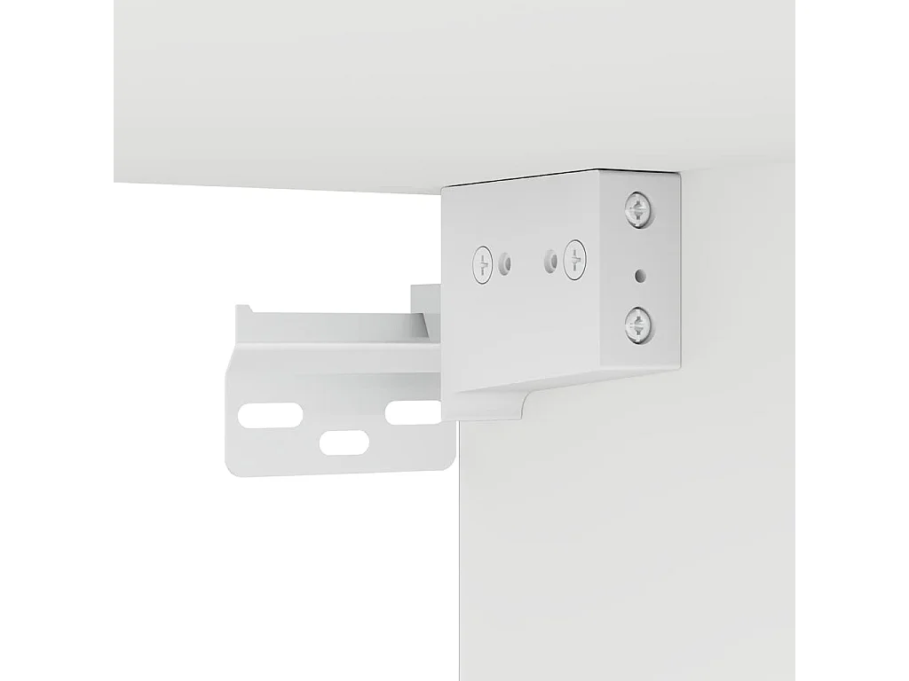 Tv-wandmeubel met LED-verlichting 40,5x35x80 cm wit