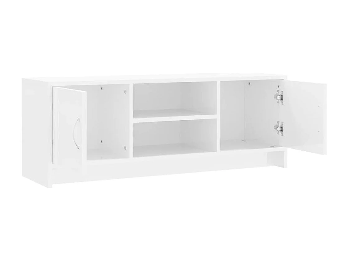 TV-Schrank Hochglanz-Weiß 102x30x37,5 cm Holzwerkstoff