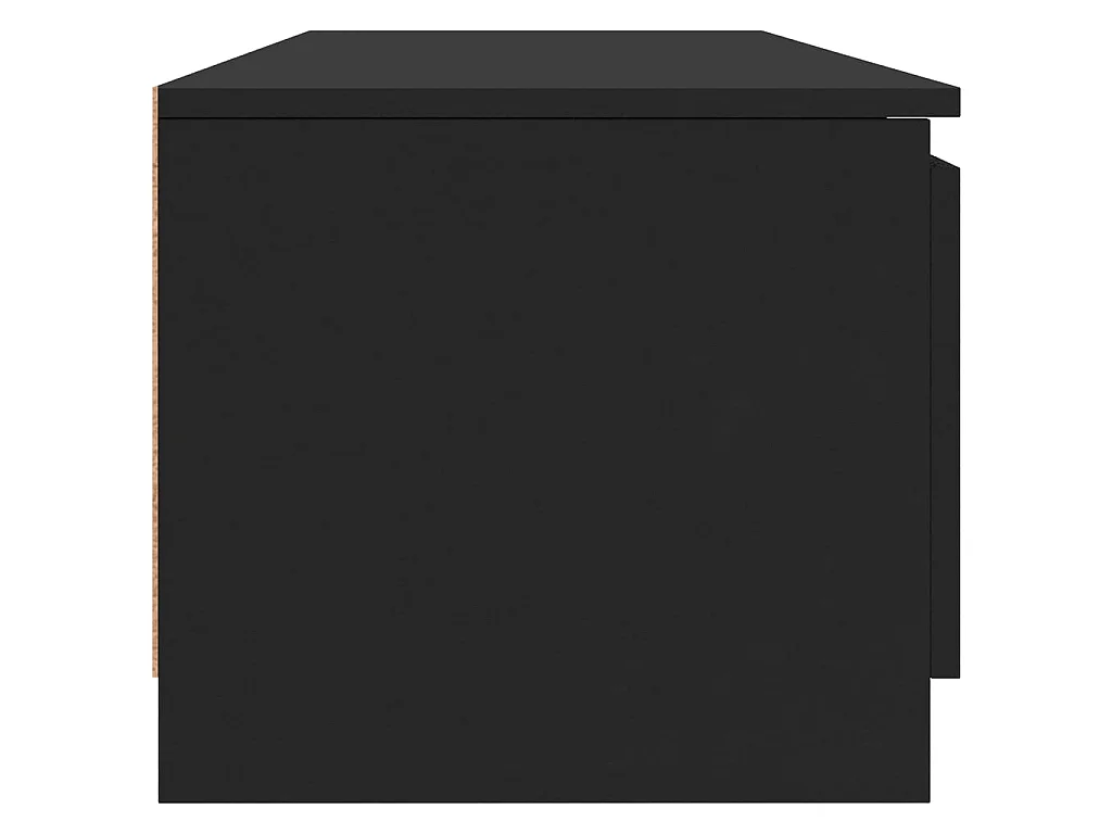Tv-meubel 140x40x35,5 cm bewerkt hout zwart