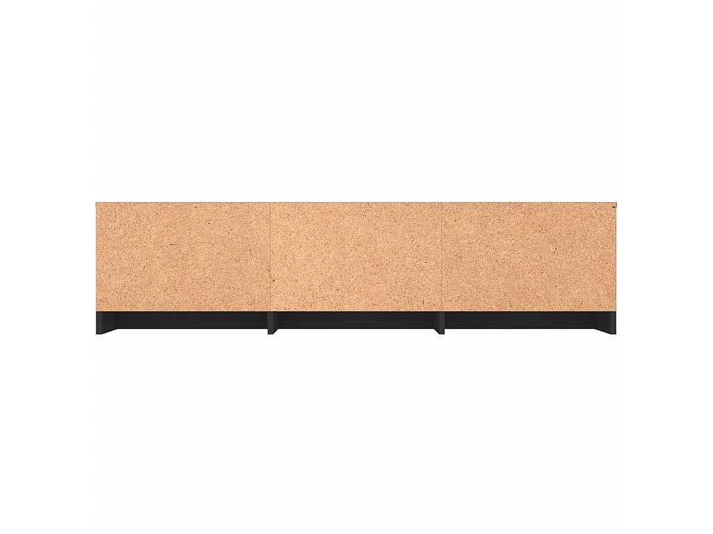 Tv-meubel 140x40x35,5 cm bewerkt hout zwart