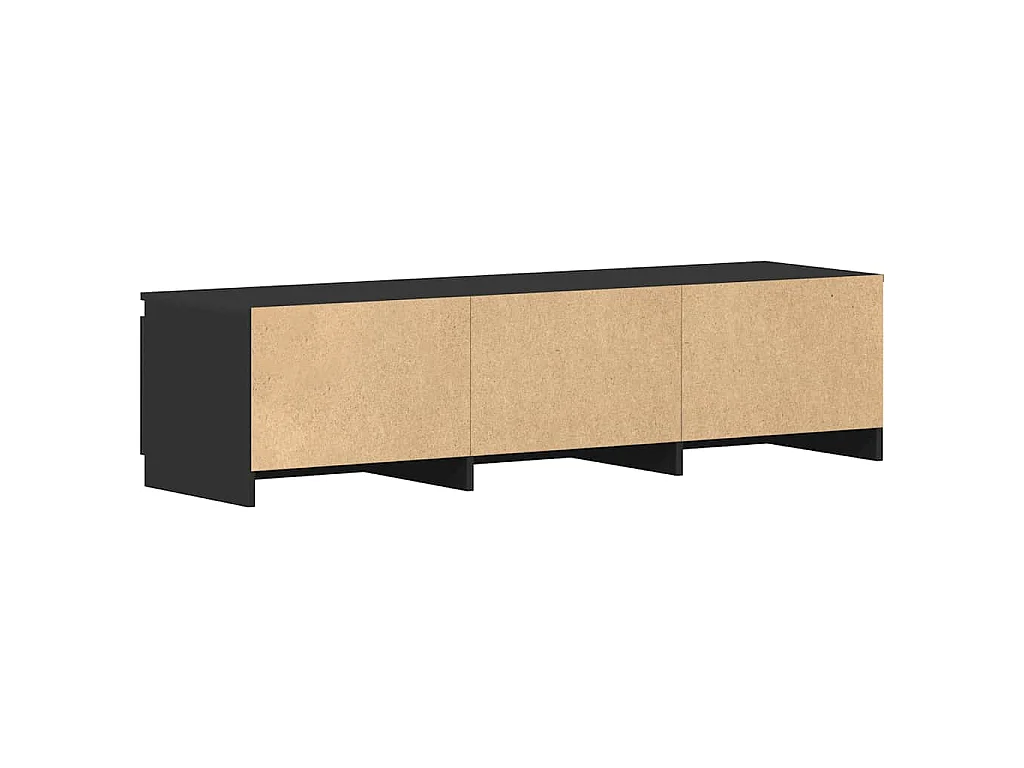 Tv-meubel 140x40x35,5 cm bewerkt hout zwart