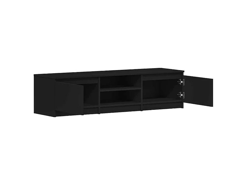 TV-Schrank Schwarz 140x40x35,5 cm Holzwerkstoff