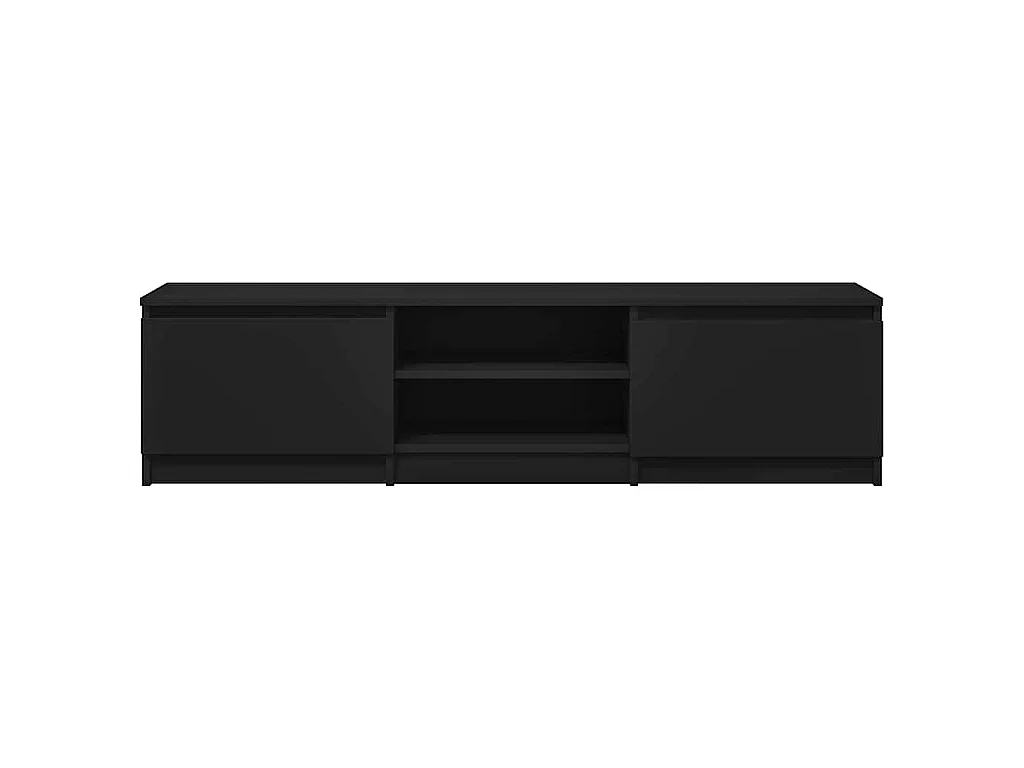 TV-Schrank Schwarz 140x40x35,5 cm Holzwerkstoff