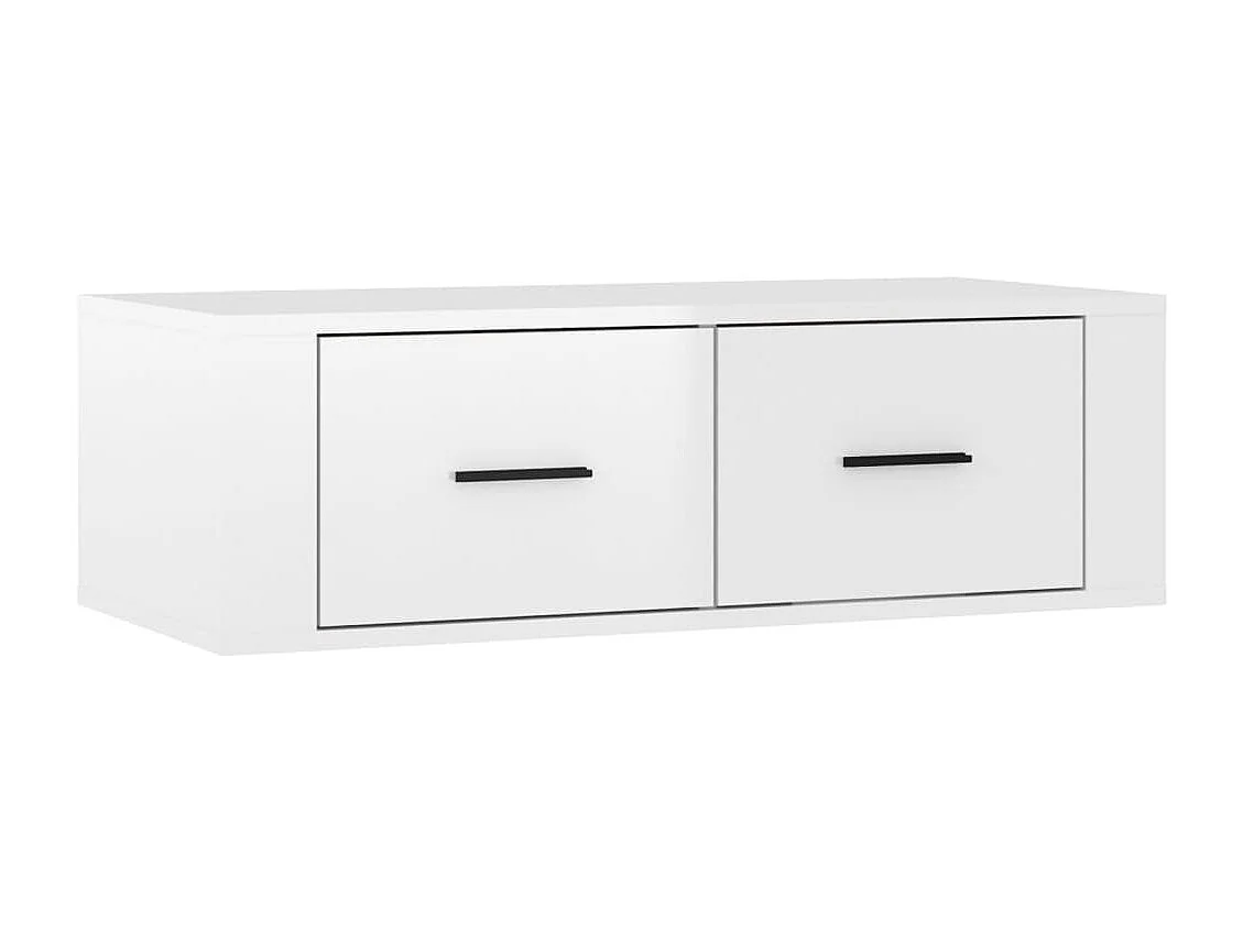 TV-Wandschrank Hochglanz-Weiß 80x36x25 cm Holzwerkstoff