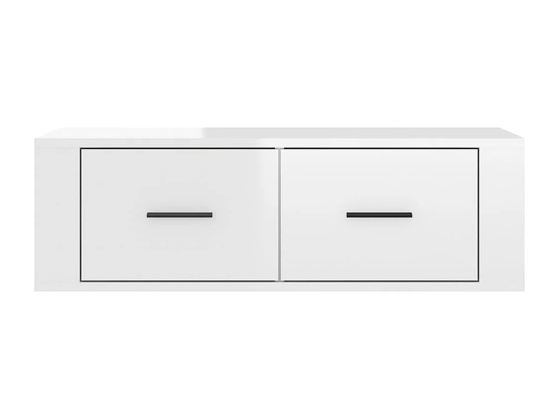 TV-Wandschrank Hochglanz-Weiß 80x36x25 cm Holzwerkstoff