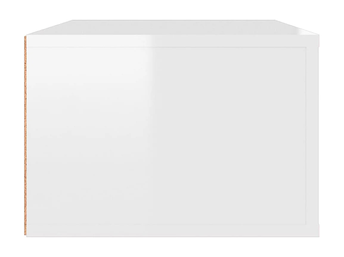 TV-Wandschrank Hochglanz-Weiß 80x36x25 cm Holzwerkstoff