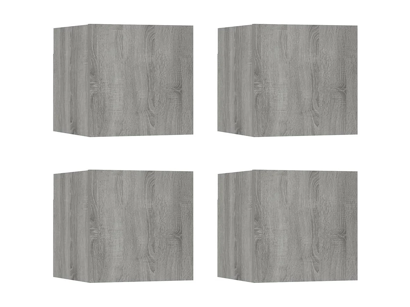 Meubles TV muraux 4 pcs Sonoma gris 30,5x30x30 cm