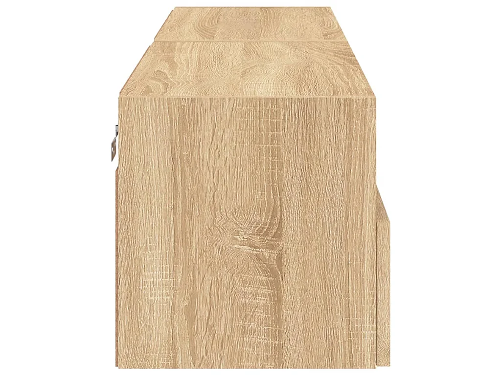 Meubles TV muraux 2 pcs chêne sonoma 60x30x30cm bois ingénierie