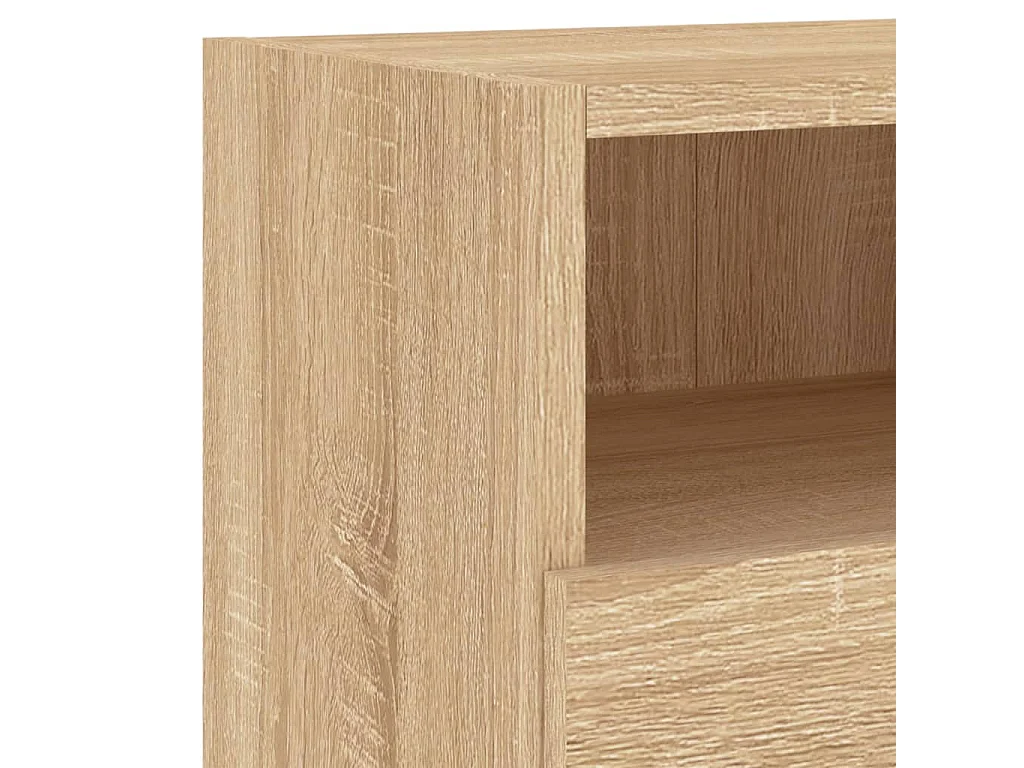 Meubles TV muraux 2 pcs chêne sonoma 60x30x30cm bois ingénierie