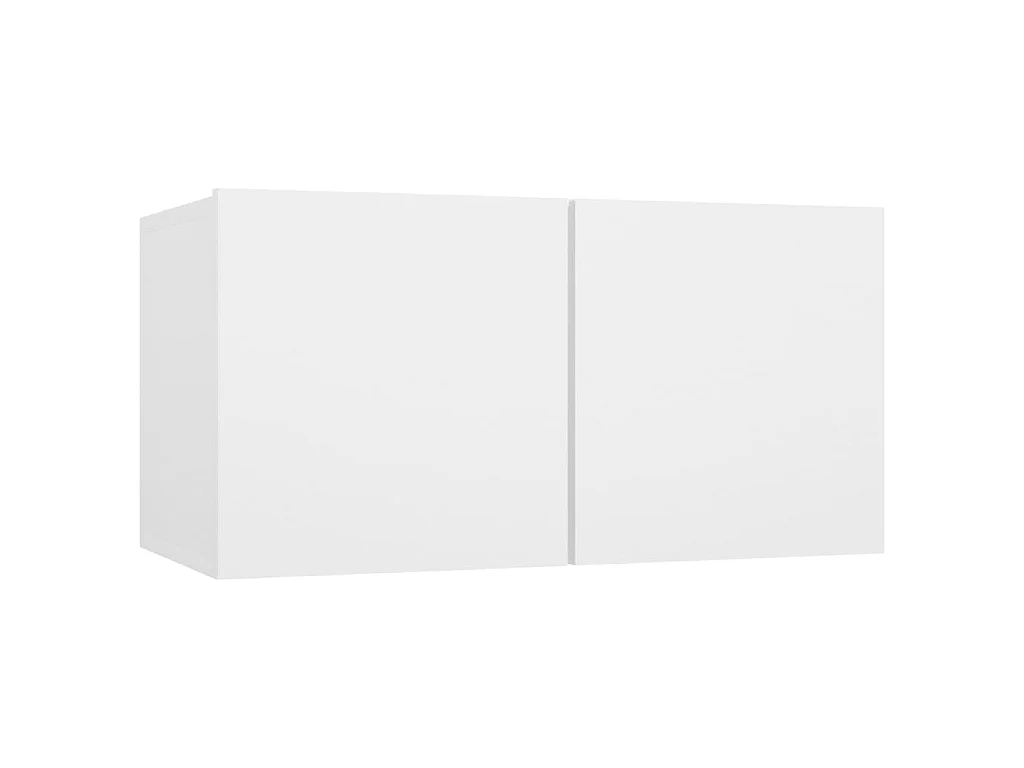 Ensemble de meubles TV 4 pcs Blanc Bois d'ingénierie