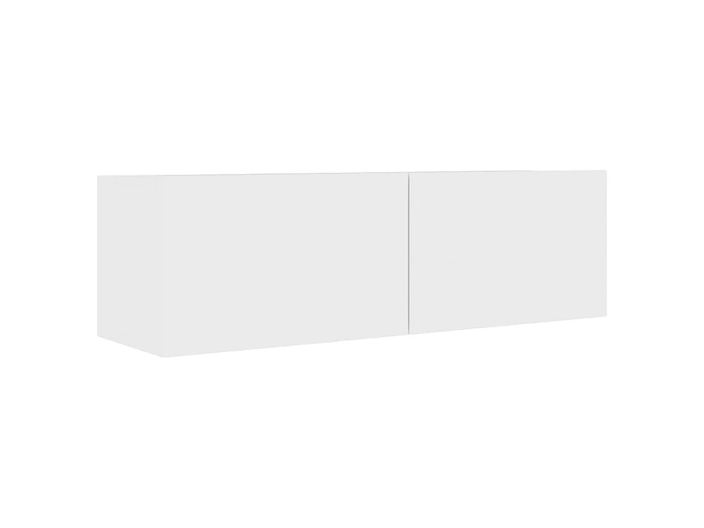 Ensemble de meubles TV 4 pcs Blanc Bois d'ingénierie
