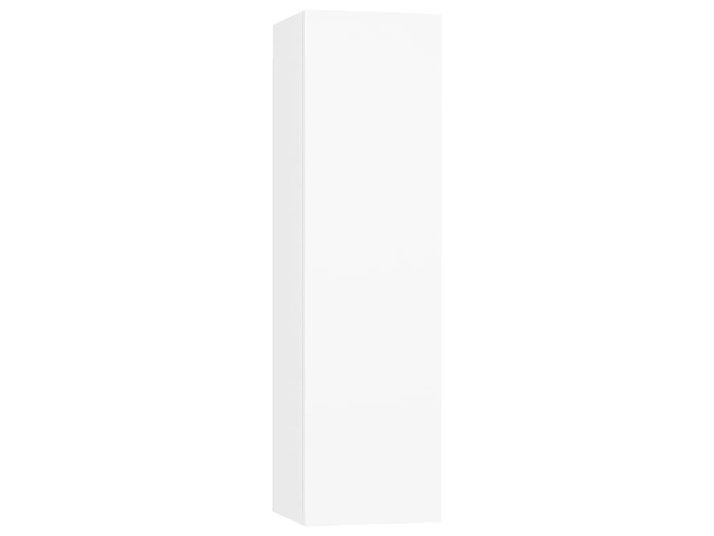 Ensemble de meubles TV 4 pcs Blanc Bois d'ingénierie