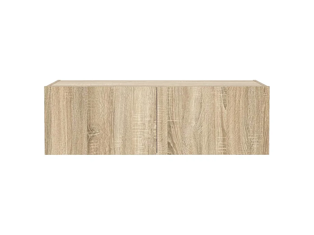 Tv-wandmeubel met LED-verlichting 100x35x31 cm sonoma eiken