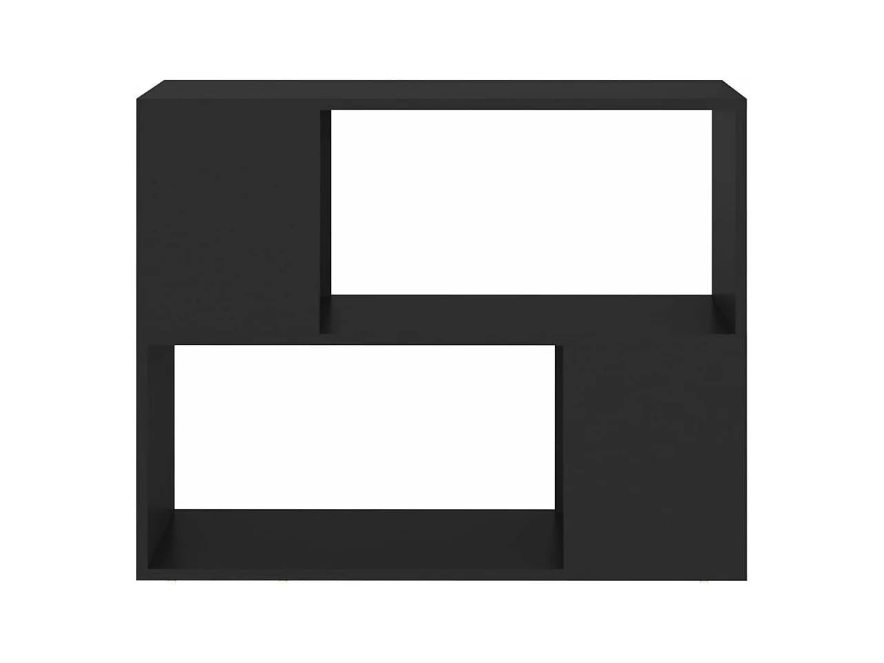 Móvel de TV 80x24x63 cm derivados de madeira preto