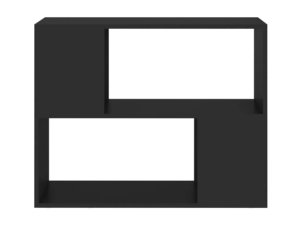 Tv-meubel 80x24x63 cm bewerkt hout zwart