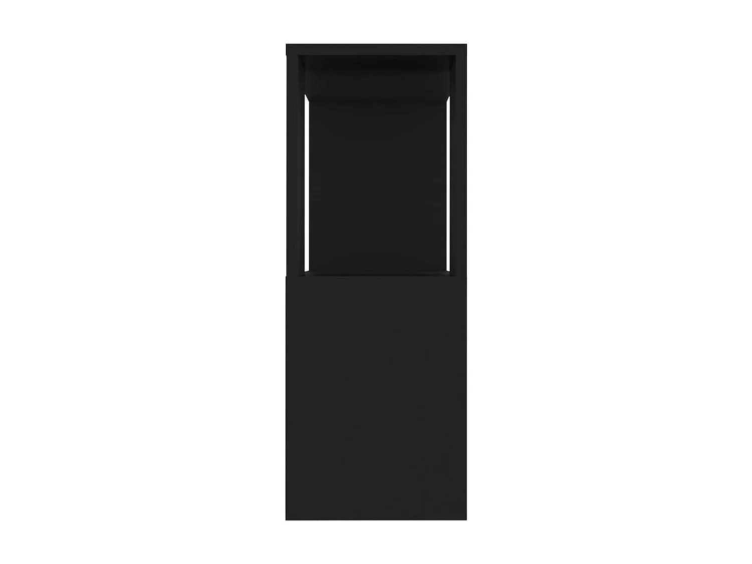 Tv-meubel 80x24x63 cm bewerkt hout zwart