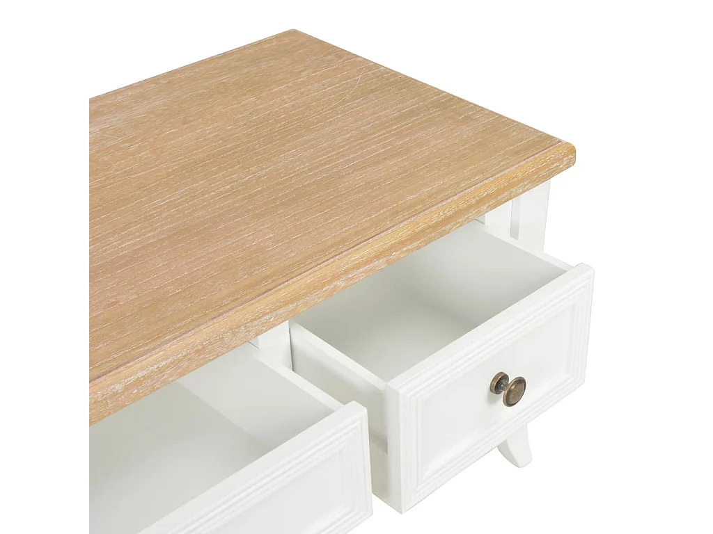 Móvel de TV 100x35x35 cm madeira branco