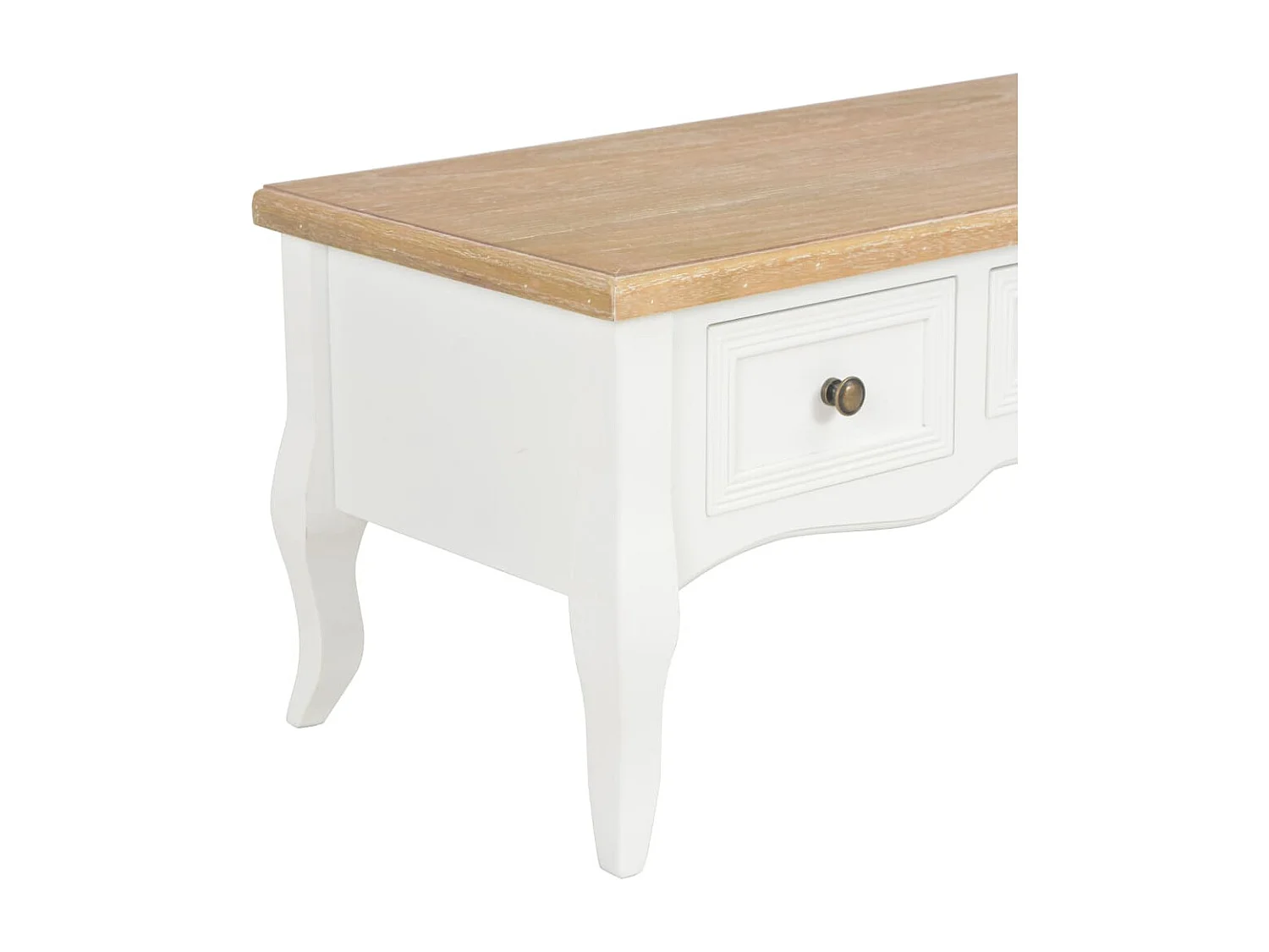 Móvel de TV 100x35x35 cm madeira branco