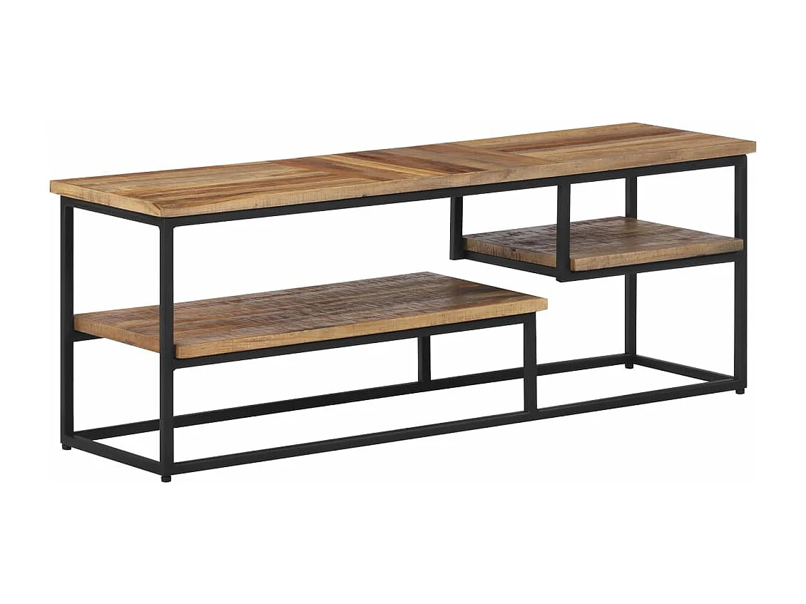 Meuble TV 110x30x39 cm teck massif récupéré