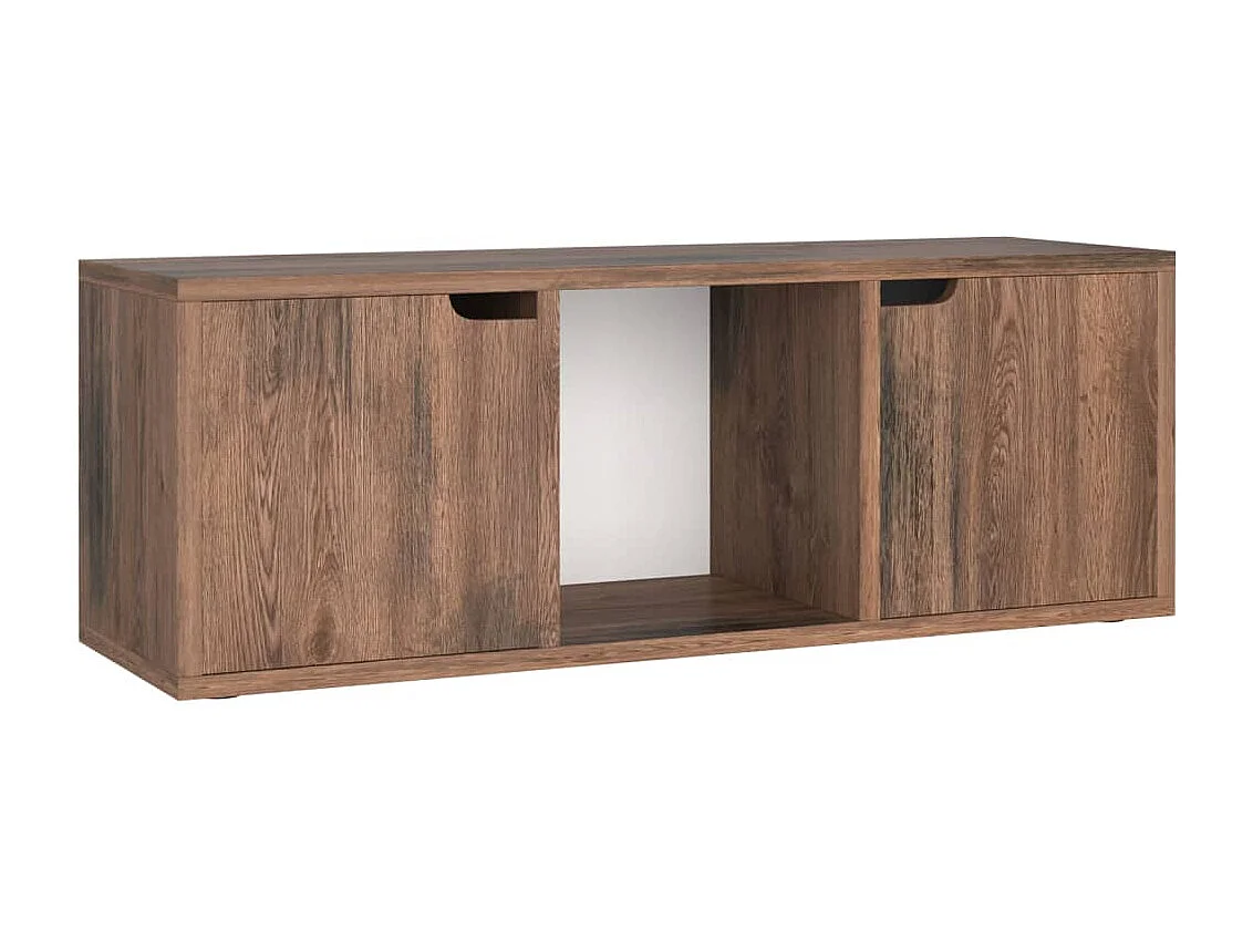 Móvel de TV 88,5x27,5x30,5 cm contraplacado carvalho fumado