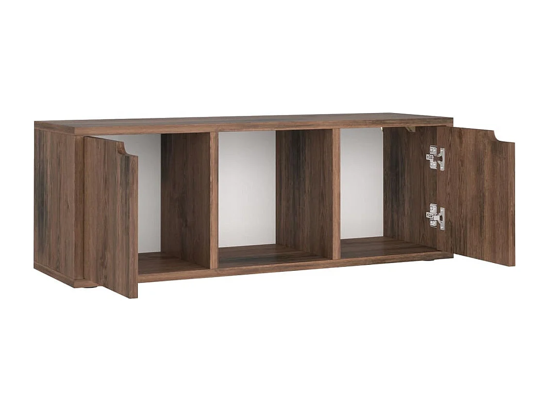 Móvel de TV 88,5x27,5x30,5 cm contraplacado carvalho fumado