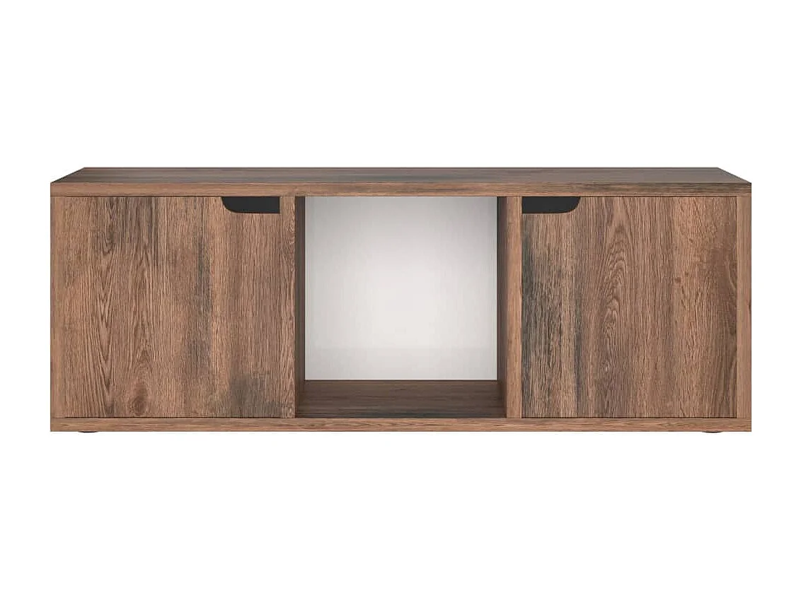 Móvel de TV 88,5x27,5x30,5 cm contraplacado carvalho fumado