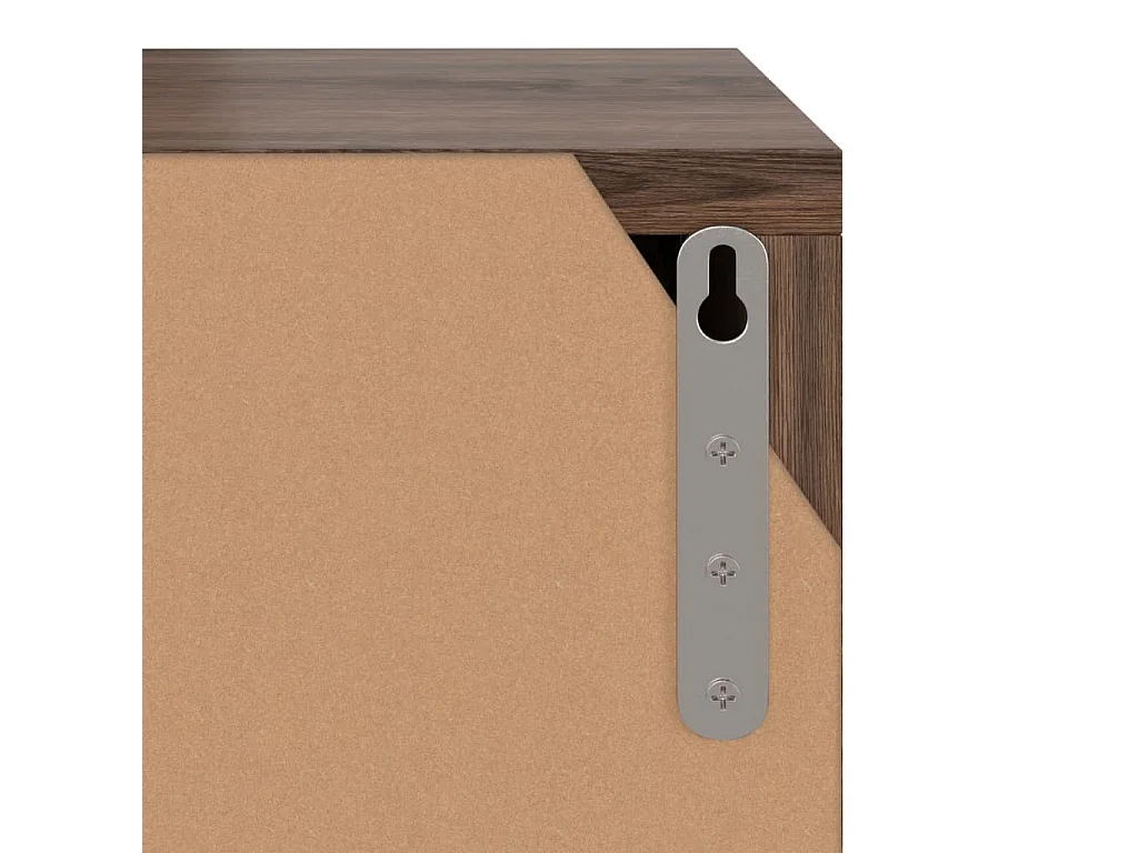 Móvel de TV 88,5x27,5x30,5 cm contraplacado carvalho fumado