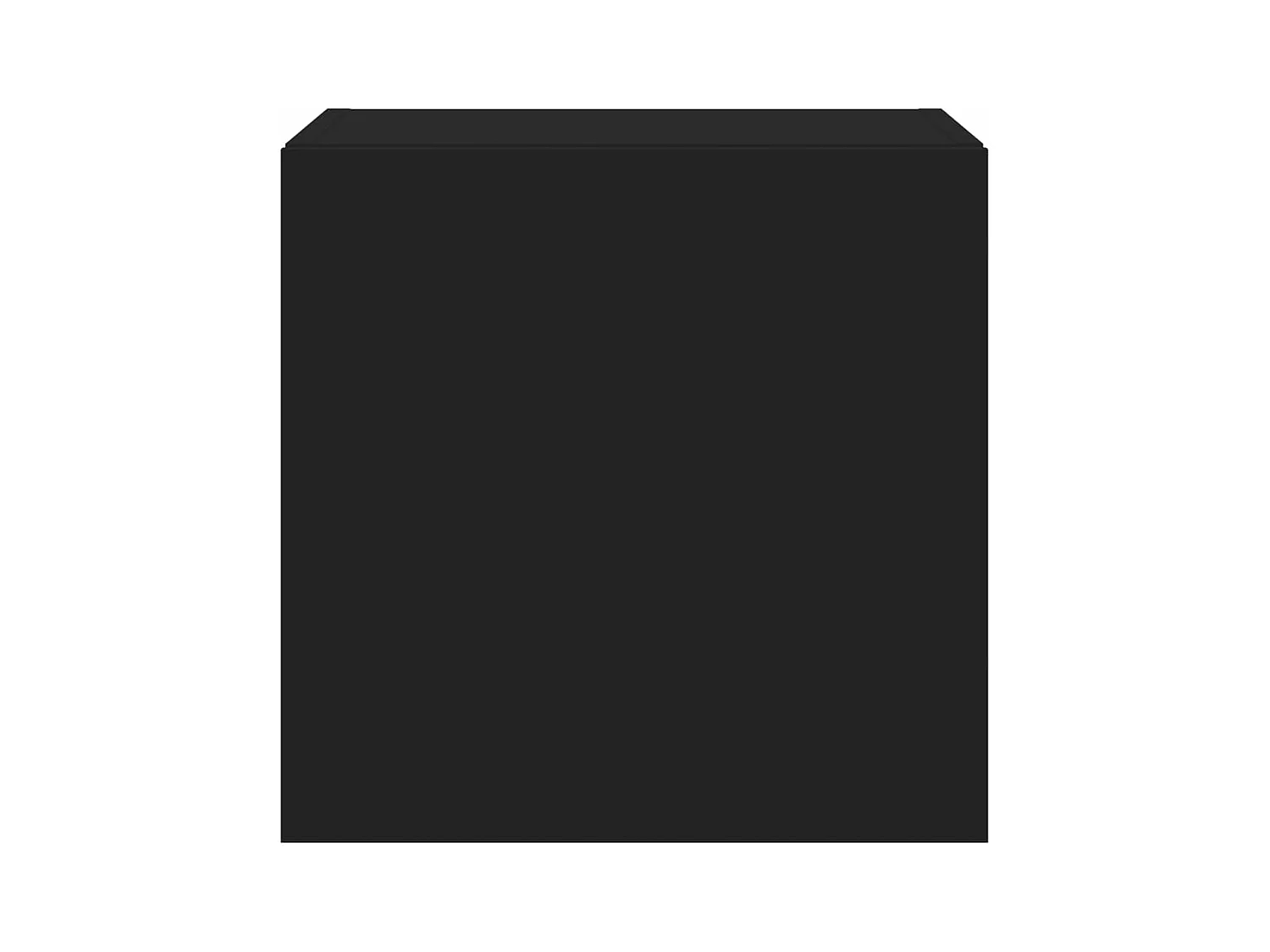 Meuble TV mural avec lumières LED noir 40,5x35x40 cm