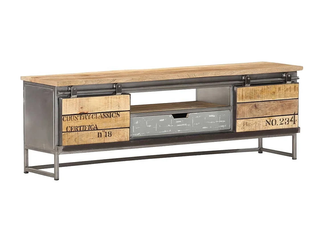 Tv-meubel 120x30x40 cm massief mangohout