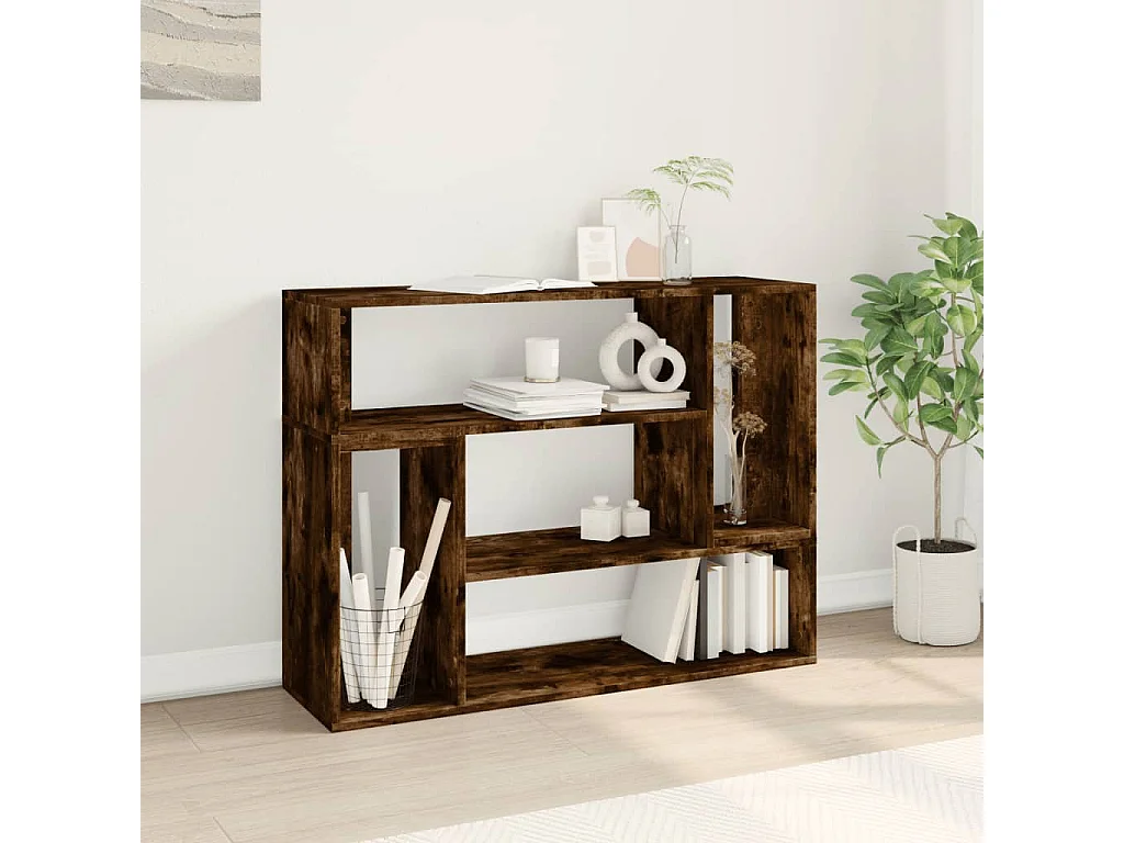 Mobili TV 2 pz Rovere Fumo 100x30x50 cm in Legno Multistrato