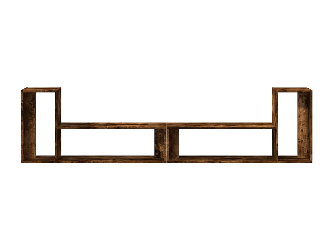 Mobili TV 2 pz Rovere Fumo 100x30x50 cm in Legno Multistrato