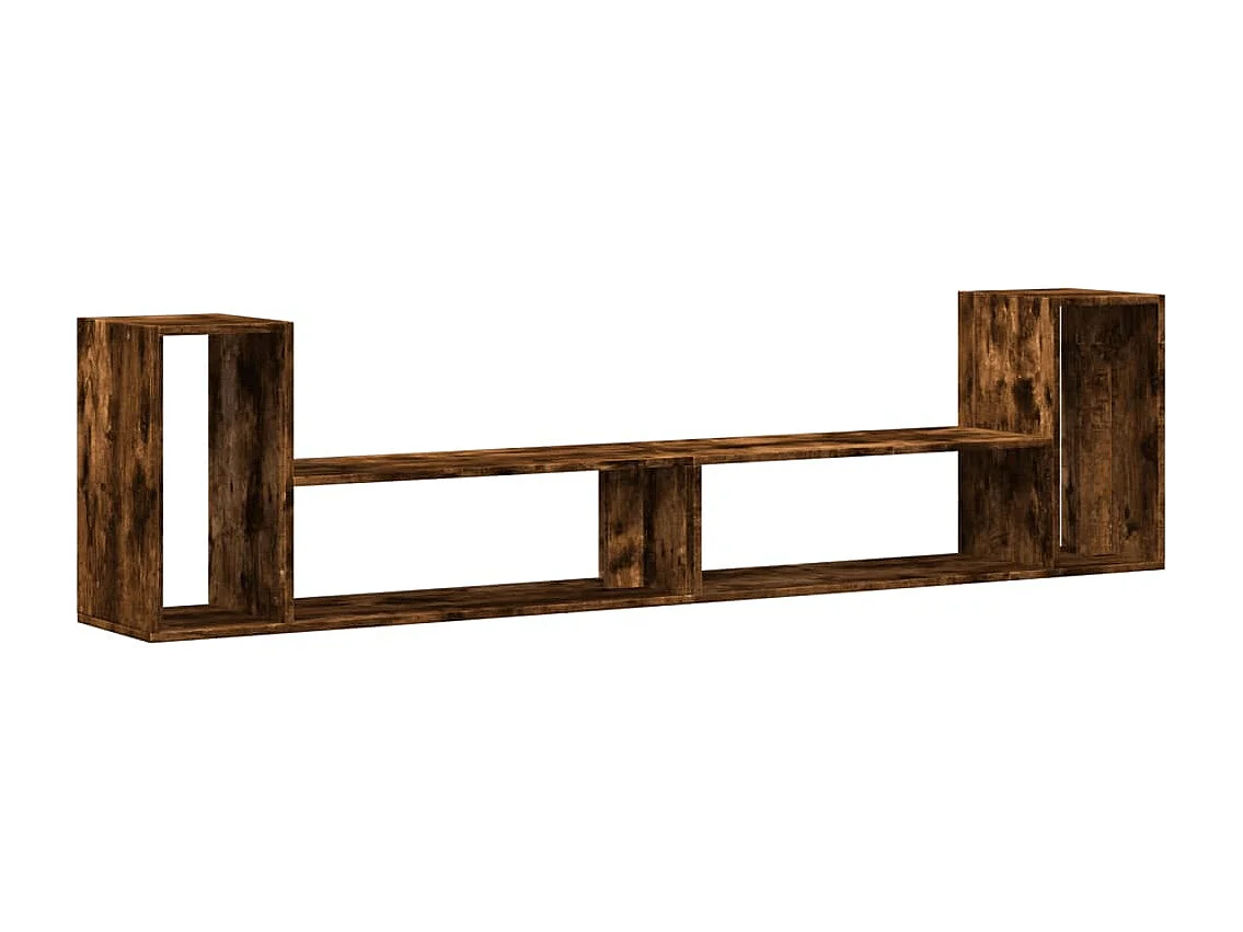 Mobili TV 2 pz Rovere Fumo 100x30x50 cm in Legno Multistrato
