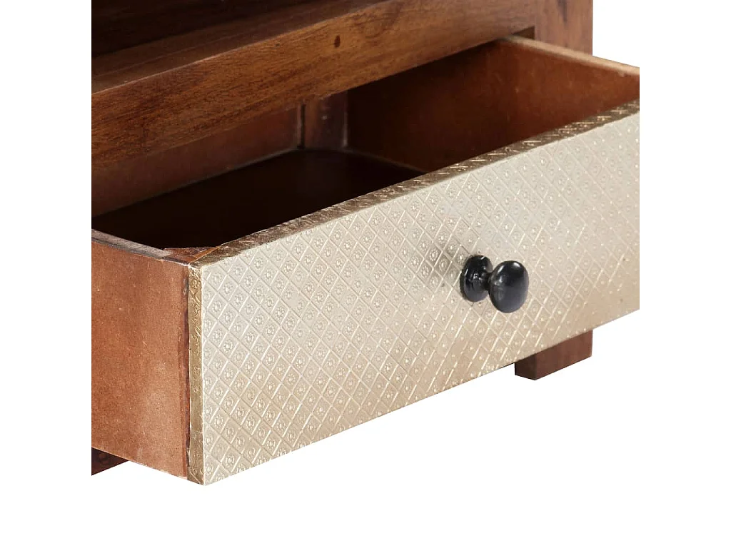 Mobile Porta TV 90x30x40 cm in Legno Massello di Acacia