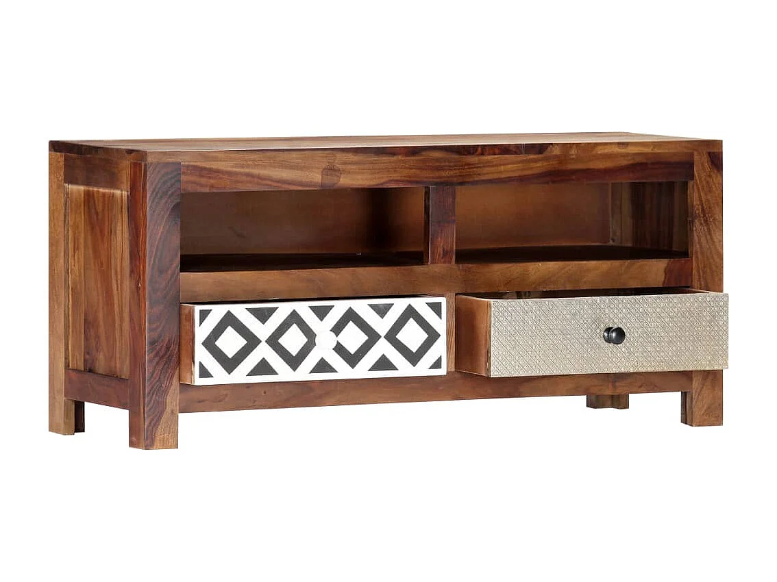 Meuble TV 90x30x40 cm Bois solide