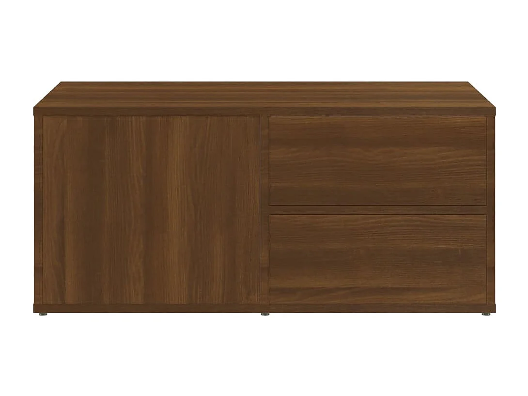 TV-Schrank Braun Eichen-Optik 80x34x36 cm Holzwerkstoff