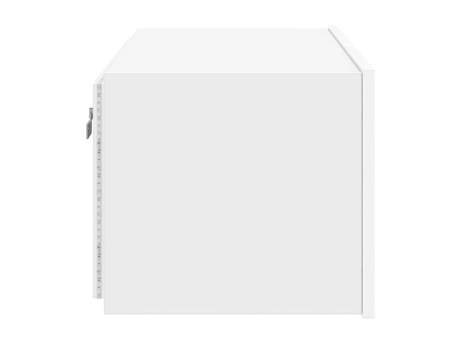 Móvel de parede para TV com luzes LED 60x35x31 cm branco