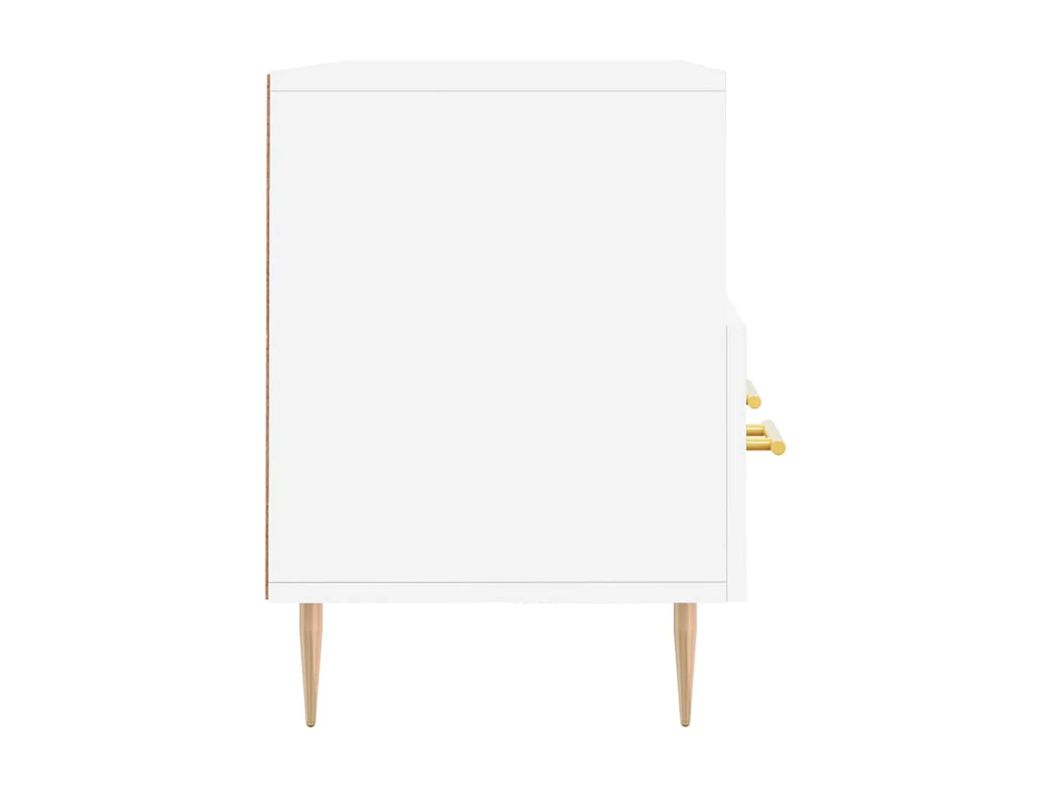 Meuble TV blanc 102x36x50 cm bois d'ingénierie