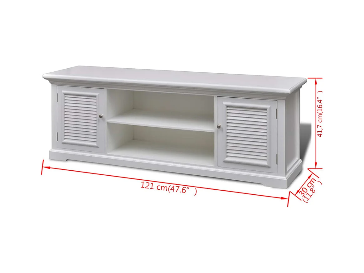 Mobile Porta TV Bianco in Legno