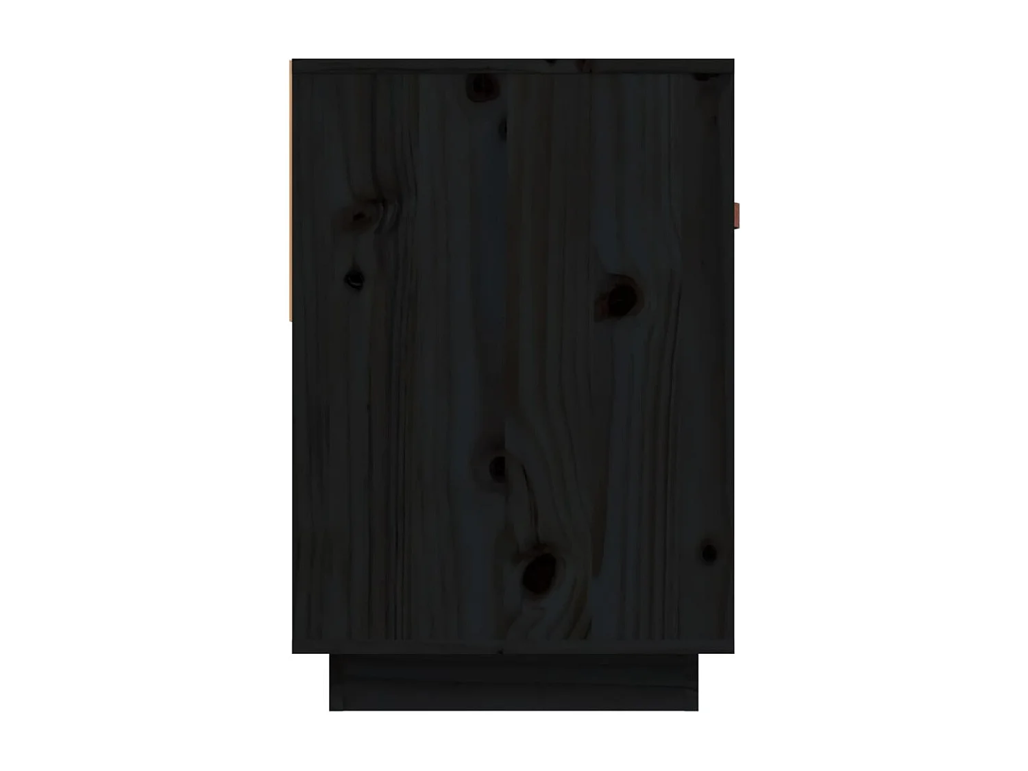 Meuble TV Noir 90x40x60 cm Bois de pin massif